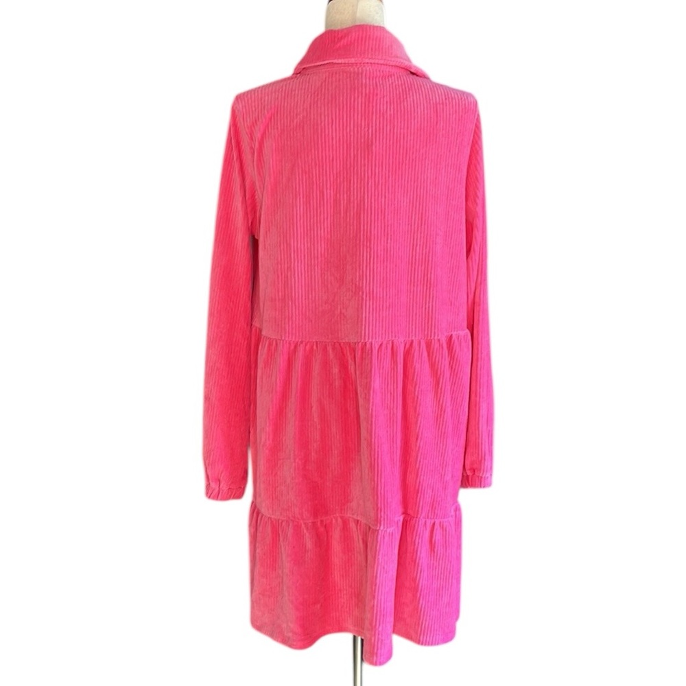 ASOS Cord Smock Mini Dress with Peplum Hem - Picture 9 of 10
